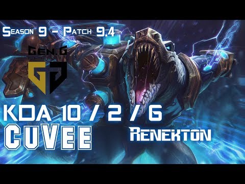 Gen CuVee RENEKTON vs YORICK Top - Patch 9.4 KR Ranked