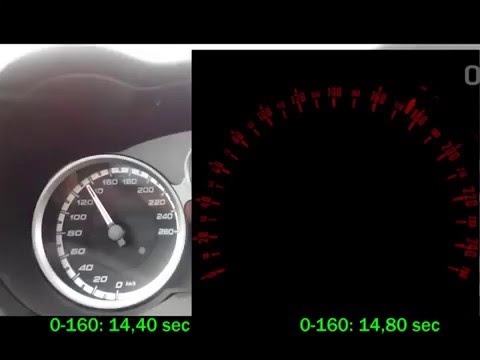 MiTo QV 195 hp vs Mini Cooper S JCW R56 211 hp 0-160 km/h