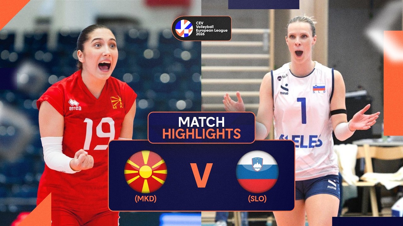 Highlights | North Macedonia vs. Slovenia | CEV Volleyball European League 2026 | Women
