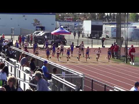 VarG 100m vs Marina 4-12-18 - Los Alamitos Girls