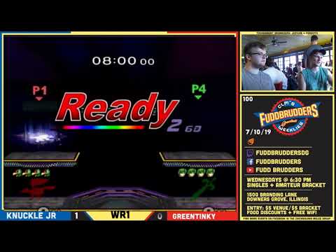 SSBM GreenTinky vs Knuckle Jr FuddBrudders 100