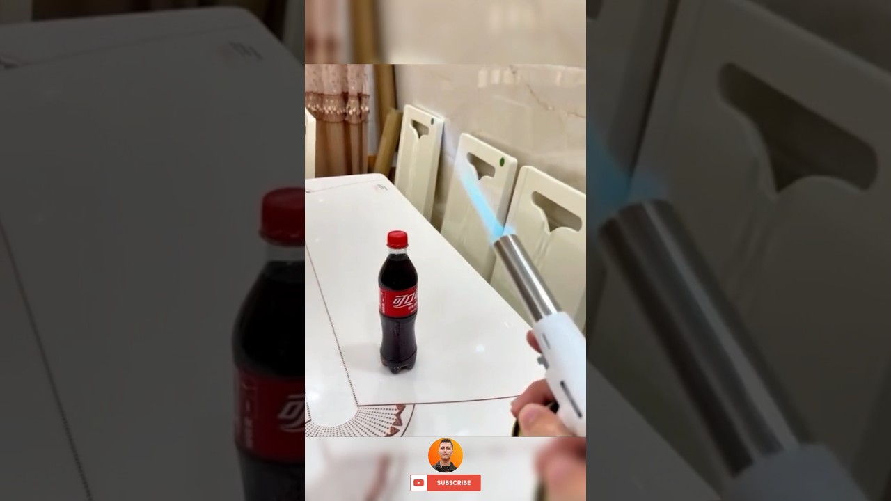 What happens if you burn coke with a blowtorch? Fun AI video.