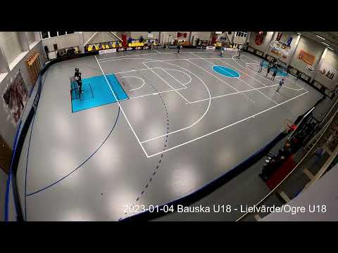 2023-01-04 Latvijas jaunatnes čempionāts florbolā zēniem U18 1/4 fināls. Bauska - Lielvārde/Ogre