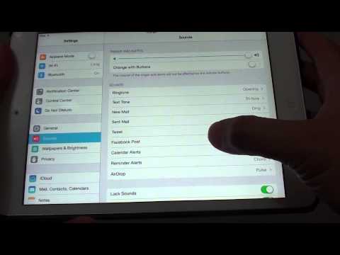 iPad Mini iOS 7: How to Change Ringtones or Notifcation Alerts of Apps
