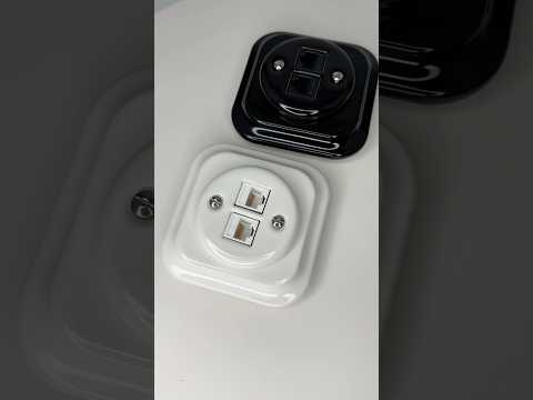 Комп'ютерні керамічні розетки прихованого монтажу з квадратними керамічними рамками