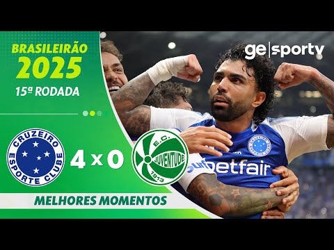 Gols e lances de Cruzeiro x Juventude-RS