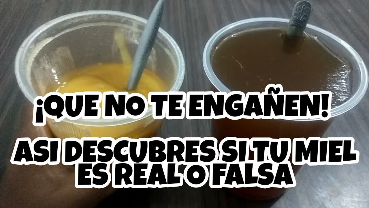 Como saber si es MIEL de abeja pura o es miel de azucar imitacion