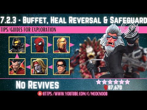 MCOC: Act 7.2.3 - Buffet, Heal Reversal & Safeguard - (Book 2, Act 1.2) - Tips/Guides - No Revives