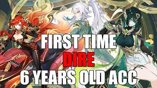 THIS 6 YEARS OLD GENSHIN ACCOUNT CLEARED DIRE STYGIAN FOR THE FIRST TIME!