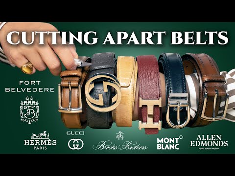 Cutting Apart Belts (Hermes, Gucci, Brooks Brothers &...