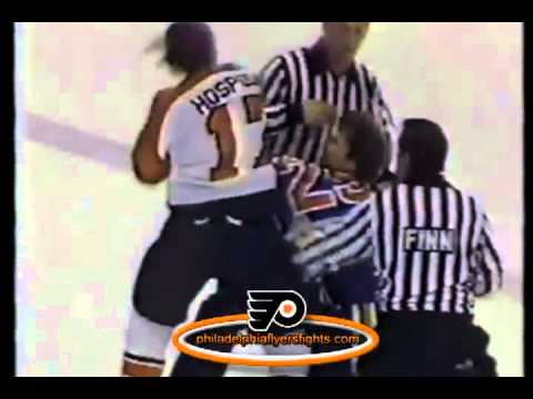 May 21, 1985 Don Jackson vs Ed Hospodar Edmonton Oilers vs Philadelphia Flyers