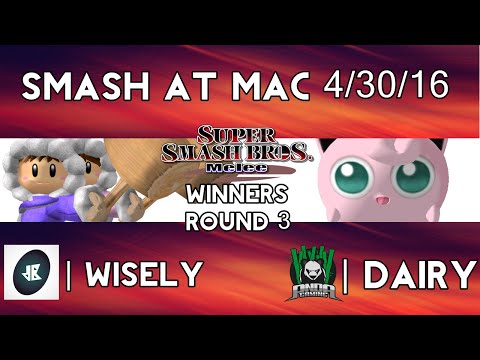 Smash@Mac 4/30/16 - dB | Wisely vs Pnda | Dairy (SSBM WR3)