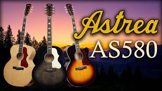 Video thumbnail for Is the Astrea AS580 the BEST Affordable Jumbo Acoustic Guitar? Premium Tonewoods & Huge Sound! by GuitarfetishTV