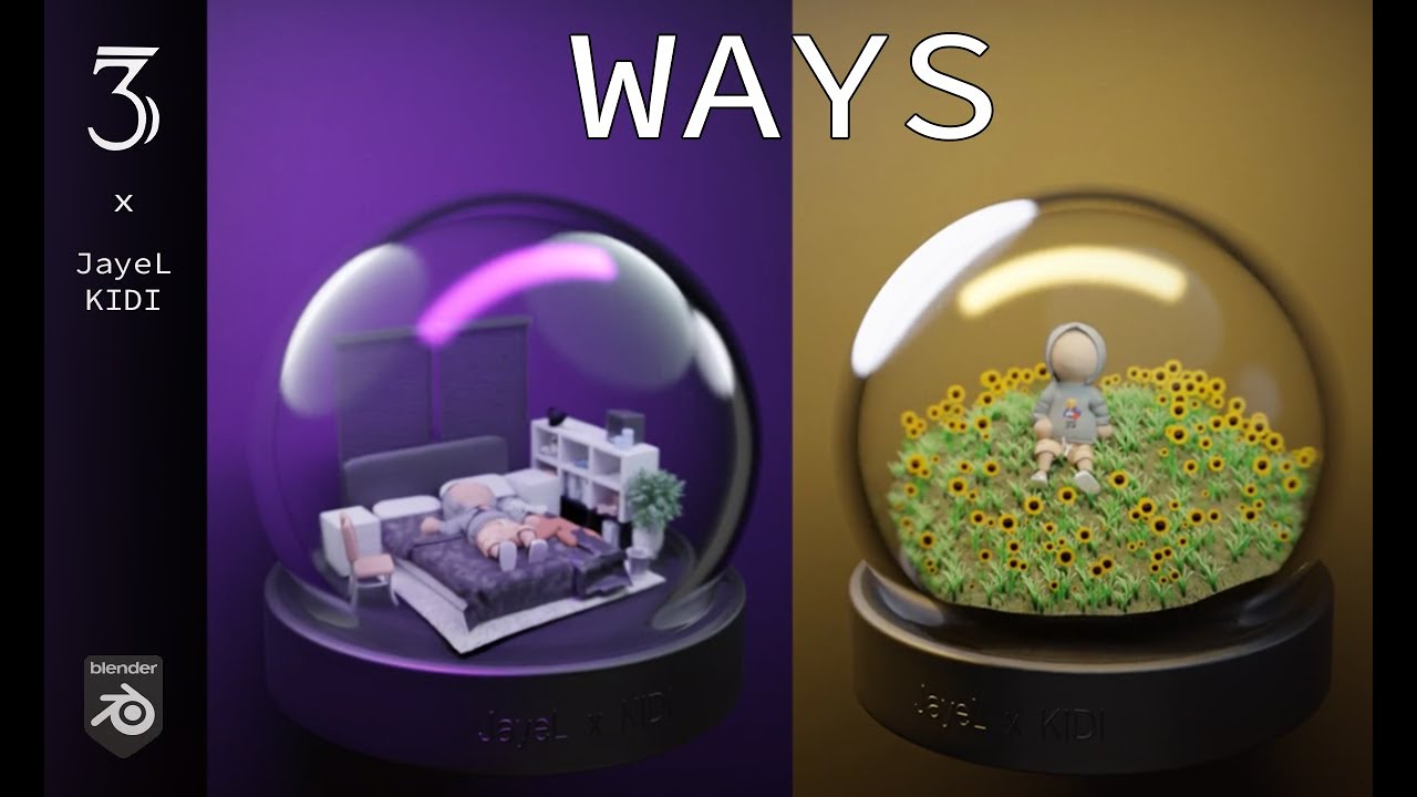 Blender3D Spotify Animation Loop - Ways