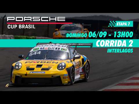 PORSCHE CUP BRASIL AO VIVO - CORRIDA 2 - INTERLAGOS - Domingo (06/09) - 13h00