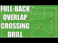 Full-Back Overlap Crossing Drill | Football/Soccer