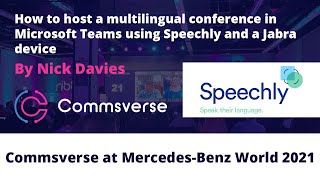 Multilingual conference in Microsoft Teams using Speechly and a Jabra 
