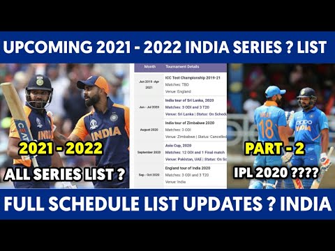 New Upcoming India Matches 2021 - 2022 ? | India Next Series Full LIST | Latest Cricket Updates
