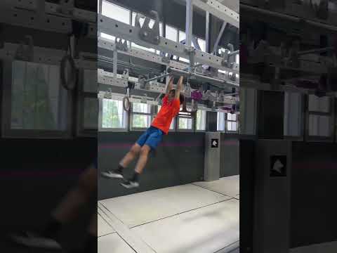 Levitating Through Ninja Warrior Obstacle Course #shorts