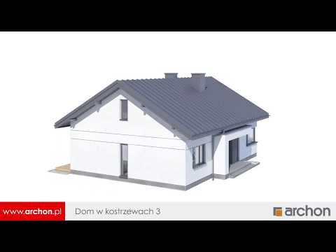 Dom w kostrzewach 3 - Mała parterówka z pięknym tarasem I ARCHON+ Projekty Domów