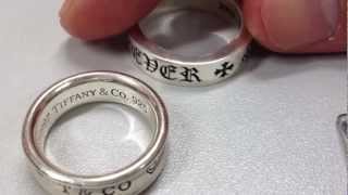 Chrome Hearts and Tiffany &amp; Co. Rings 2 Silver 925