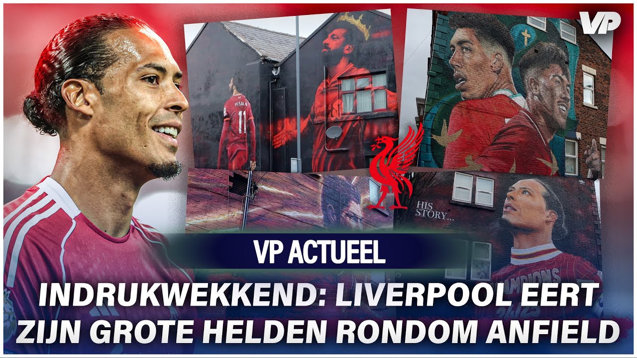 Adembenemend: Liverpool eert clubiconen met prachtige muurschilderingen