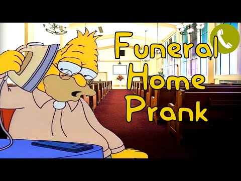 Abe Simpson Calls Funeral Homes - Prank Call