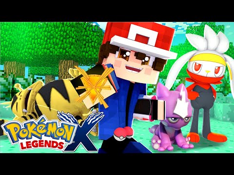 Minecraft Pokemon X LEGENDS - MEU POKEMON INCIAL EVOLUIU ! A PRIMEIRA INSIGINIA DE GINASIO ? EP 3