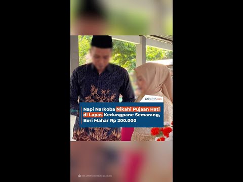 Napi Narkoba Nikahi Pujaan Hati di Lapas Kedungpane Semarang, Beri Mahar Rp 200.000