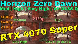 RTX 4070 Super - Horizon Zero Dawn Benchmark