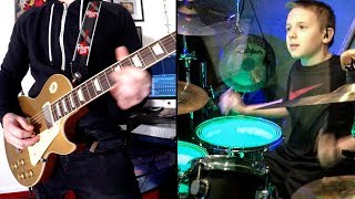 BLACK BETTY (10 year old drummer) Cover by Avery Drummer &amp; Karl Golden