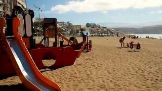 preview picture of video 'Children's Beach Playground in Gran Canaria of Spain'