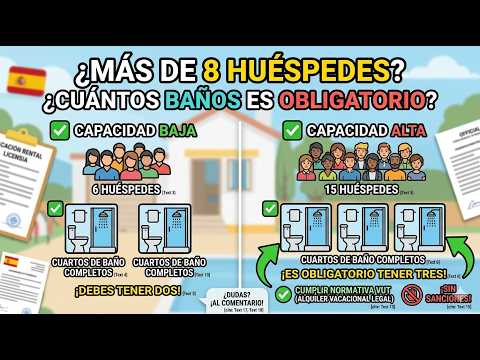 ¿Más de 8 Plazas VUT? Baños Obligatorios Andalucía — Torremolinos Gestión Vacacional