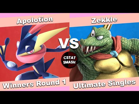 No Caps 26 Winners Round 1 - Apolotion (Greninja) vs Zekkle (King K. Rool) - SSBU