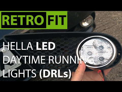 Hella Daytime Running Lights DRL Modification for Mercedes CLS55 AMG W219 - 2PT 009 599-881