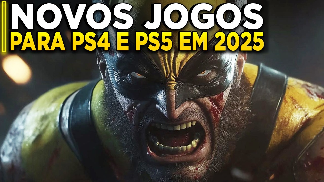 TOP 20 NOVOS JOGOS PARA PS4 E PS5 EM 2025