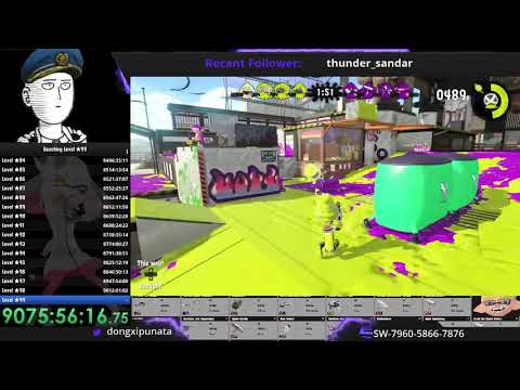 Speedrun Reaching Level ☆99 S in 9076:09:17 PB Splatoon 2 | part 18906