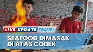 Sambal Bakar Seafood Cirebon, Tawarkan Aneka Olahan Seafood Pedas yang Dimasak dengan Cobek