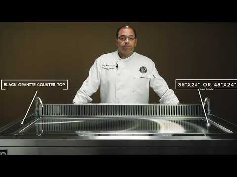 Evo America 10-0600-EVT Event 48E Plus Floor Model Electric Griddle, Full Metal Surround Cooking Station 2 image