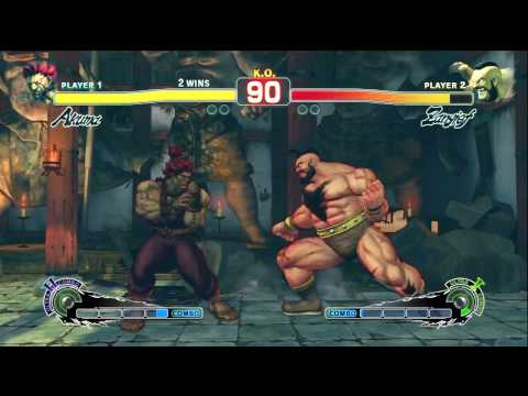[Monster's Arcade] SSF4 Tournament Winners Finals 2 5/1/10 Akuma (Adeel) Vs Cody & Zangief (Jan)