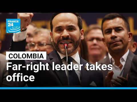Colombia's Abelardo de la Espriella takes office, vows war on guerrillas