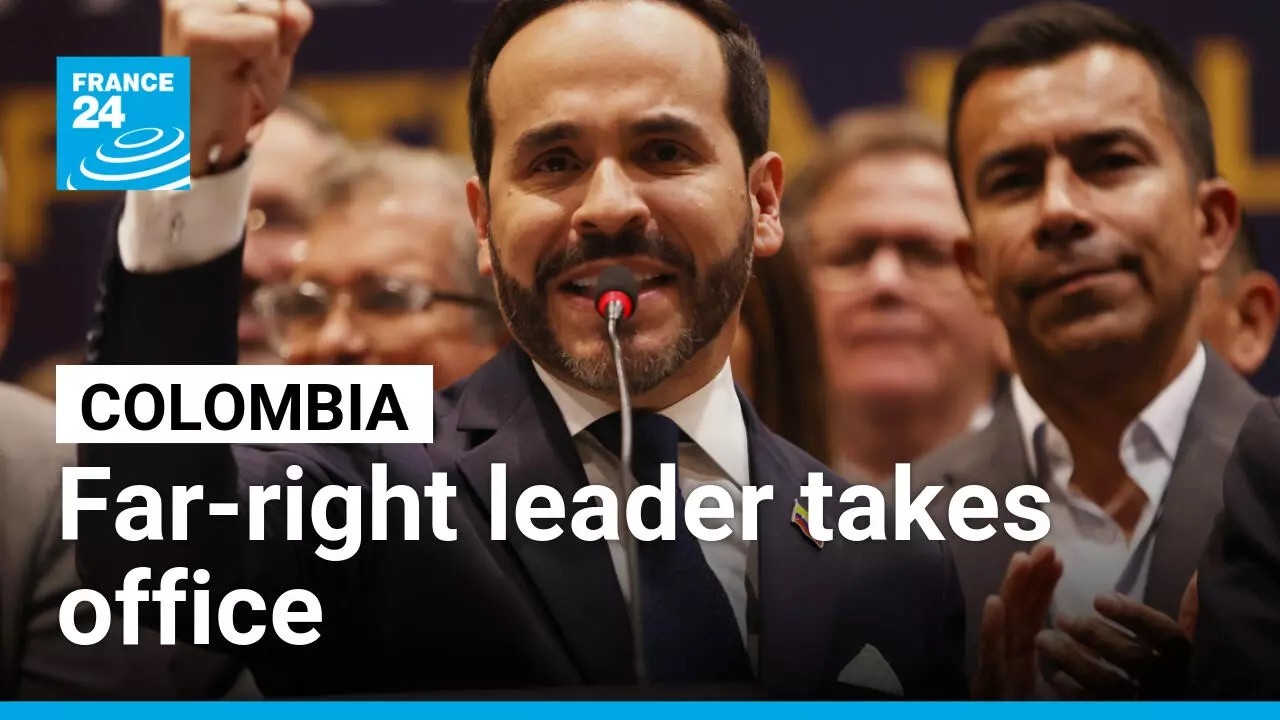 Colombia's Abelardo de la Espriella takes office, vows war on guerrillas • FRANCE 24 English