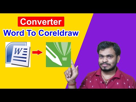 how to convert word to CorelDraw | how to convert word...