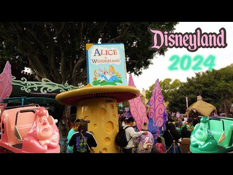 Disneyland - Alice in Wonderland 2024 | 4K POV