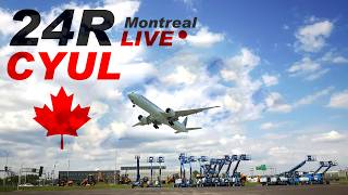 LIVE Montreal Trudeau Airport CYUL 24/7 Webcam Runway 24R live webcam