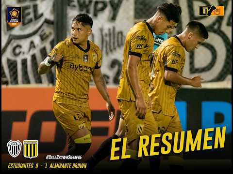 ESTUDIANTES 0 - 1  ALMIRANTE BROWN  | EL RESUMEN | http://giganteoeste.blogspot.com