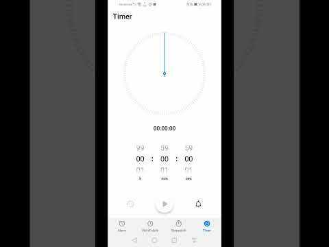 Stopwatch and timer in Huawei and Honor smartphones