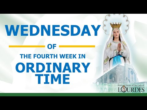 Vespers with Benediction and 6:00 PM Mass on Wednesday of the Fourth Week in Ordinary Time.