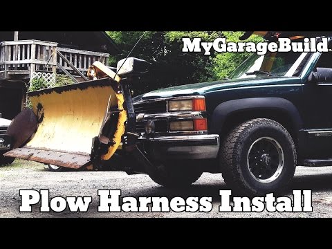 How to install a fisher plow wiring harness on a Chevy Truck