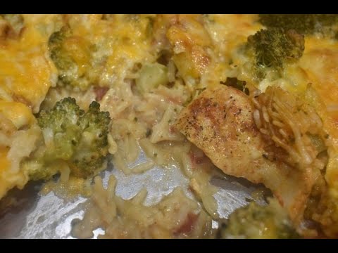 Sheet Pan Meals: Broccoli Rice Chicken Casserole: Dump and Go